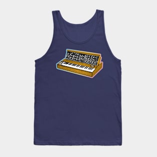 Analog Synthesizer 8bit Retro Artwork Design Tank Top